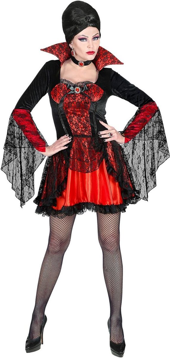 Vampier & Dracula Kostuum | Verleidelijke Vampier Sandra Sukovic | Vrouw | Medium | Halloween | Verkleedkleding